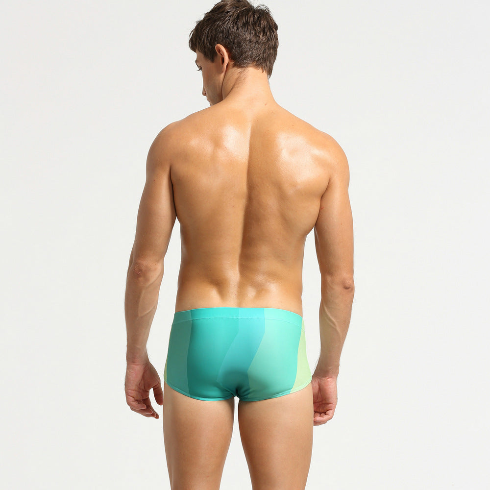 Low Waist Tide Men's Fashion Color Match Short Boxer Trunks